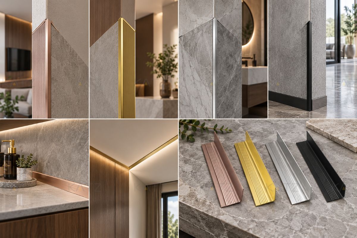 Nẹp nhôm chữ V NVL20 kho KATZ 