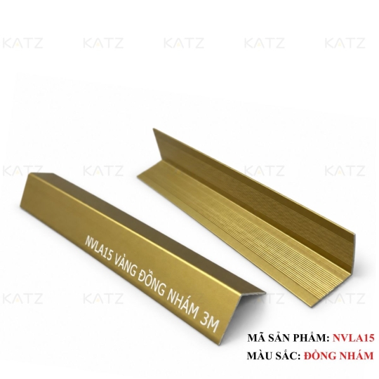 Nẹp nhôm chữ V15mm bản dày - NVLA15