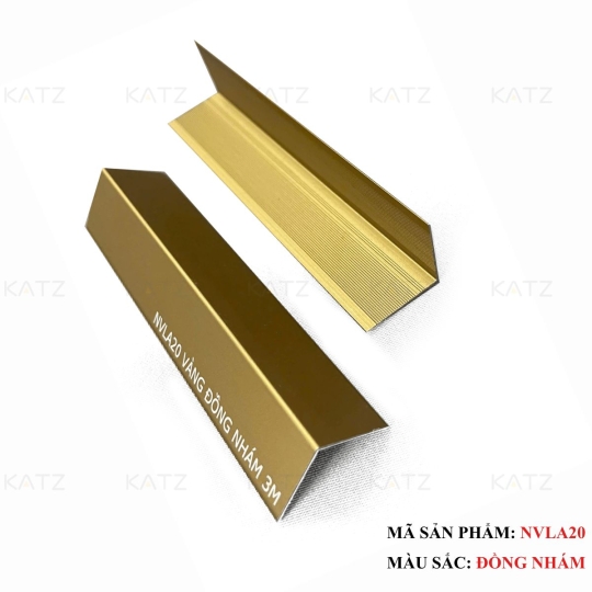 Nẹp nhôm chữ V20mm bản dày- NVLA20