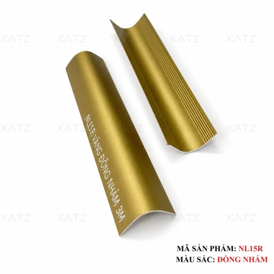 Nẹp nhôm góc bo tròn NL15R