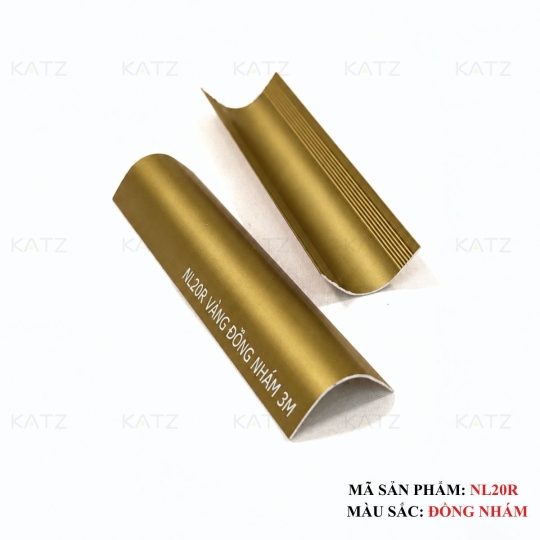 Nẹp nhôm góc bo tròn NL20R