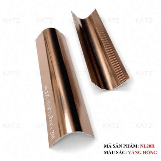 Nẹp nhôm góc bo tròn NL20R